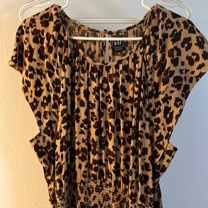 Leopard print Gap maternity dress